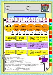 English Worksheet: CONJUNCTION