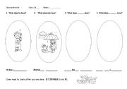 English Worksheet: has/ have usage 