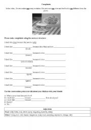 English Worksheet: Complaints