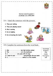 exam for grade 4