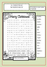 A christmas wordsearch