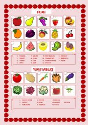 Fruit and vegetables