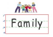 English Worksheet: family 