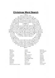 Christmas wordsearch