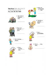 English Worksheet: Possessives