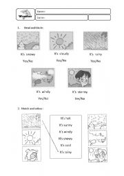 English Worksheet: Weather_worksheet