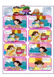English Worksheet: Comics with Present Perfect