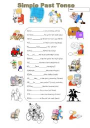 English Worksheet: past simple