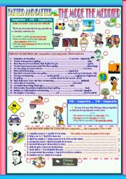 English Exercises: more/less/fewer