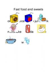 English Worksheet: drinks