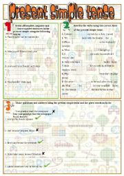 English Worksheet: present simple