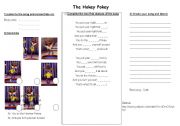 English Worksheet: The hokey-pokey