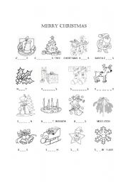 English Worksheet: Christmas