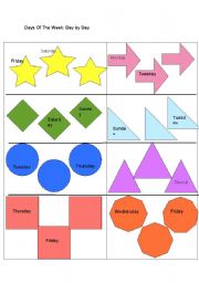 English Worksheet: Day by Day