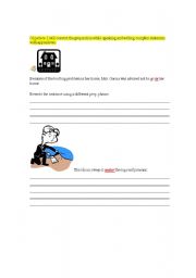 English Worksheet: Preposition Practice