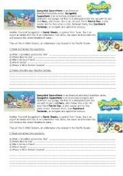 English Worksheet: SPONGEBOB