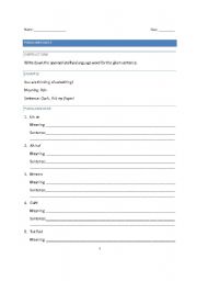 English worksheet: Paralanguage worksheet (Higher level)