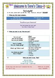 English Worksheet: greetings and icebreaker