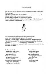 English Worksheet: a joke