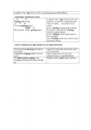 English Worksheet: gerund 