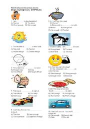 English Worksheet: exercises for 8th grade students