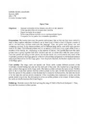 English Worksheet: Open class second grade