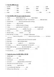 English Worksheet: SOME ANY MUCH MANY A LOT OF