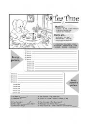 English Worksheet: Tea  time