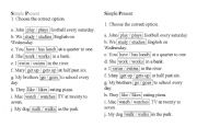 English Worksheet: present simple