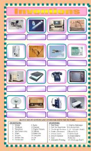 English Worksheet: Inventors and Inventions