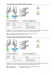 English Worksheet: Demonstrative Pronouns