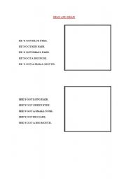 English worksheet: FACES