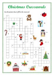 Christmas crosswords