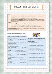 English Worksheet: Present Perfect Simple