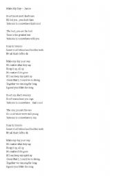 English Worksheet: songs listening by Janice