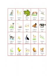 English worksheet: baby animal card game: Has/Have