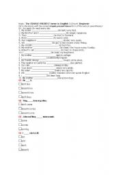 English Worksheet: Present Simple 