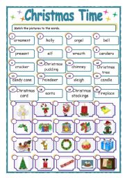 English Worksheet: Christmas Time