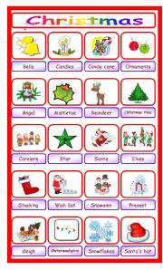 English Worksheet: Christmas