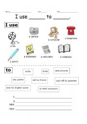 English Worksheet: infinative fun