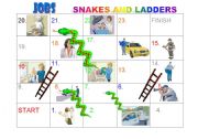 Jobs snakes and ladders board game