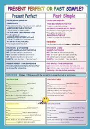 English Worksheet: PRESENT PERFECT OR PAST SIMPLE?