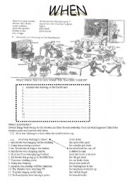 English Worksheet: When