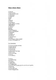 English Worksheet: Money matters