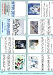 English Worksheet: THE SNOW QUEEN MINIBOOK