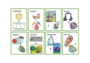 English Worksheet: Compound Word Flash Cards