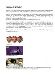 English Worksheet: Polemic Advertising 