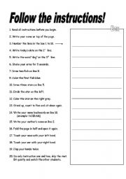 English Worksheet: Fool your students (have them fool themselves..)