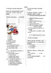 English worksheet: multiple intelligence