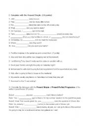 English Worksheet: Present Simple Review